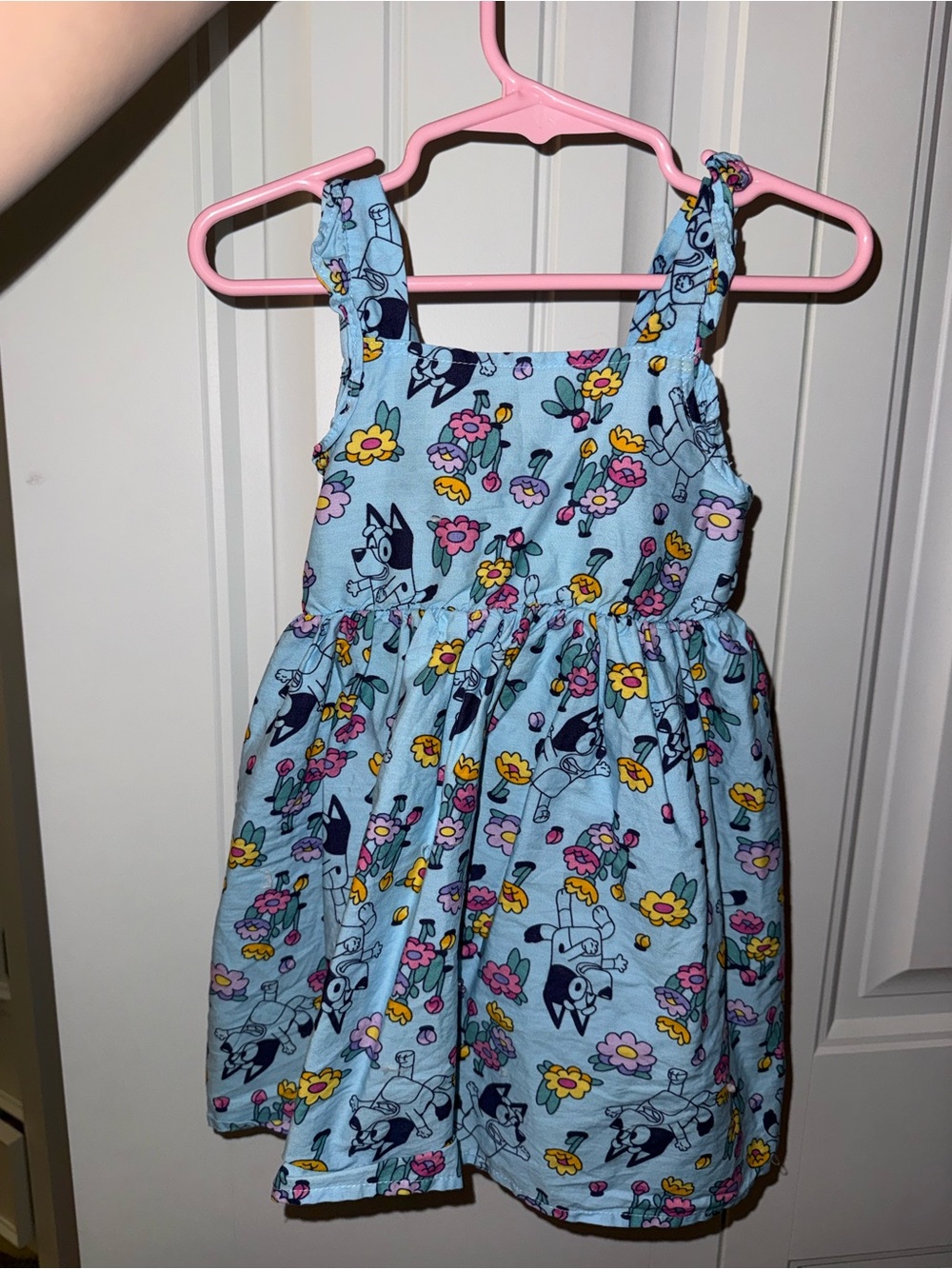 Girls Bluey Floral Print Sundress